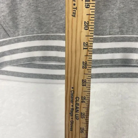 Disney Mickey Mouse Adult Zip Up Sweater Large Gray Orange Hooded Pockets - Picture 11 of 14